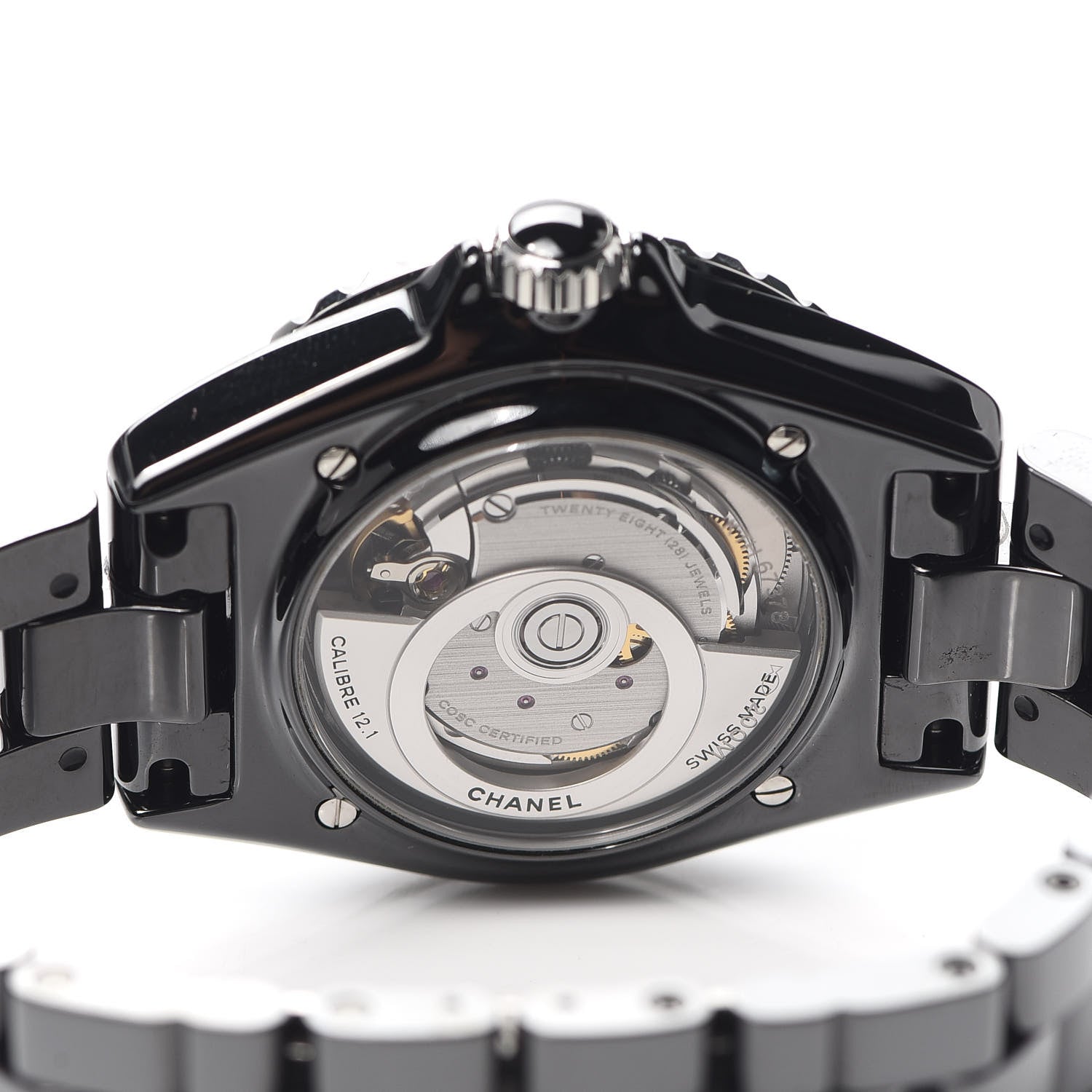 Chanel Stainless Steel Ceramic 38mm J12 Automatic Watch Black 4 of 6