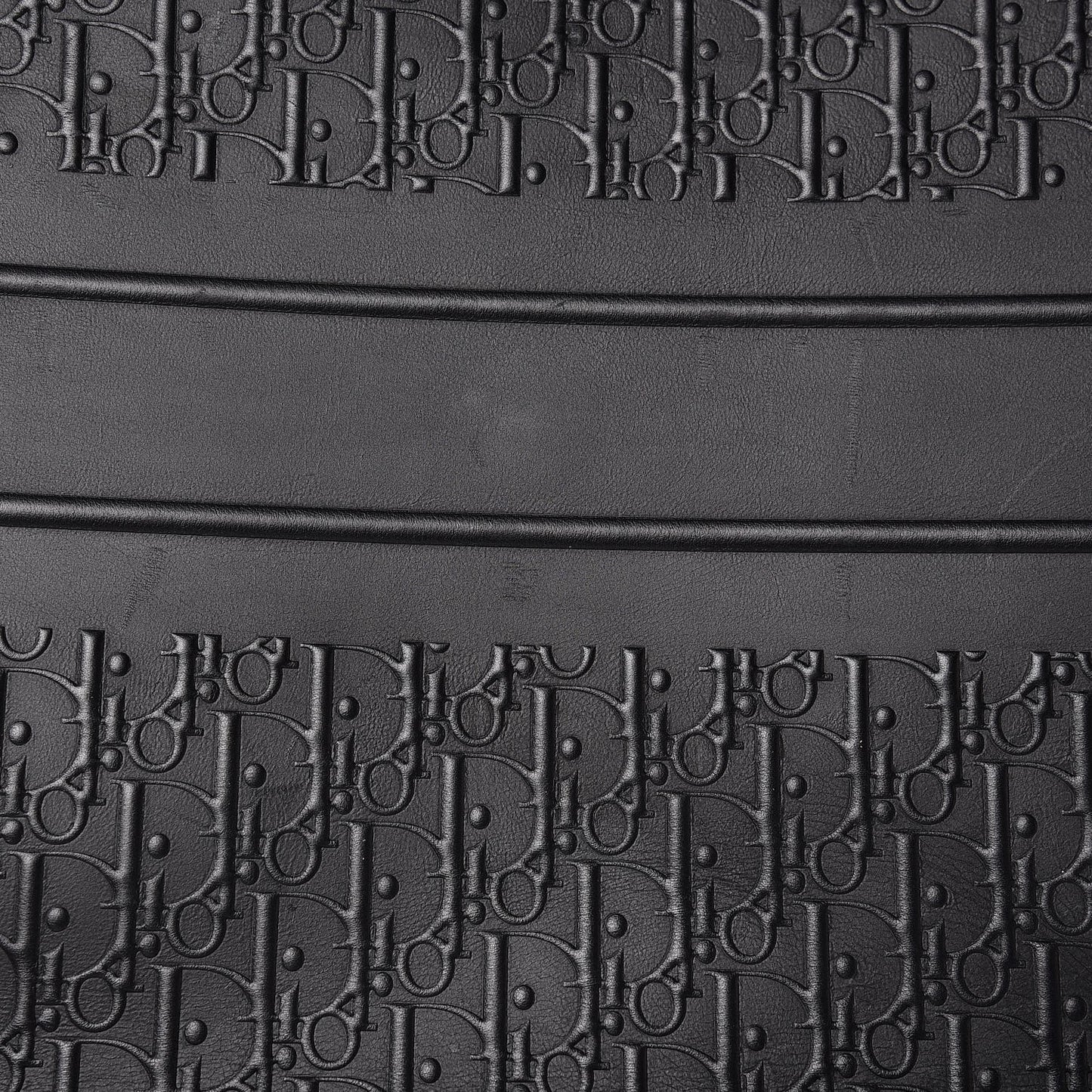 Oblique Calfskin Embossed Book Tote Black