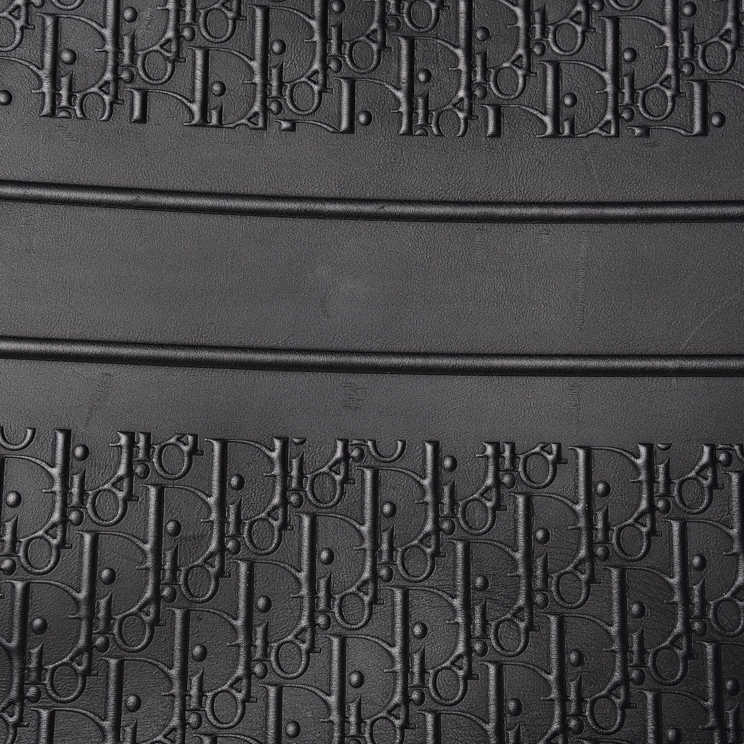 Christian Dior Oblique Calfskin Embossed Book Tote Black 11 of 13