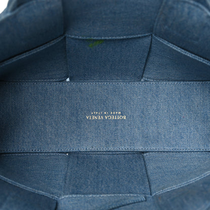 Bottega Veneta Denim Maxi Intrecciato Mini Arco Tote Blue 6 of 11
