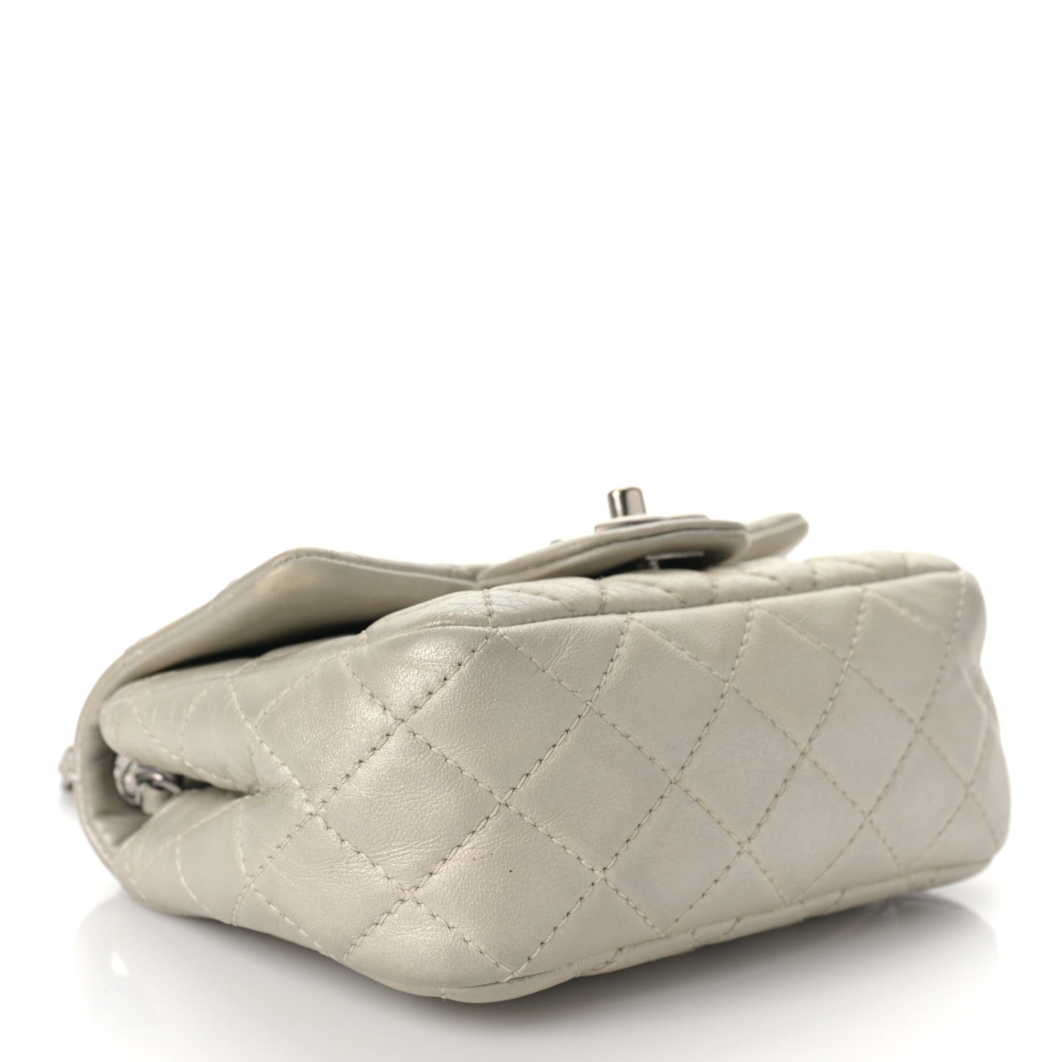 Chanel Metallic Lambskin Quilted Mini Square Flap Gold 3 of 11