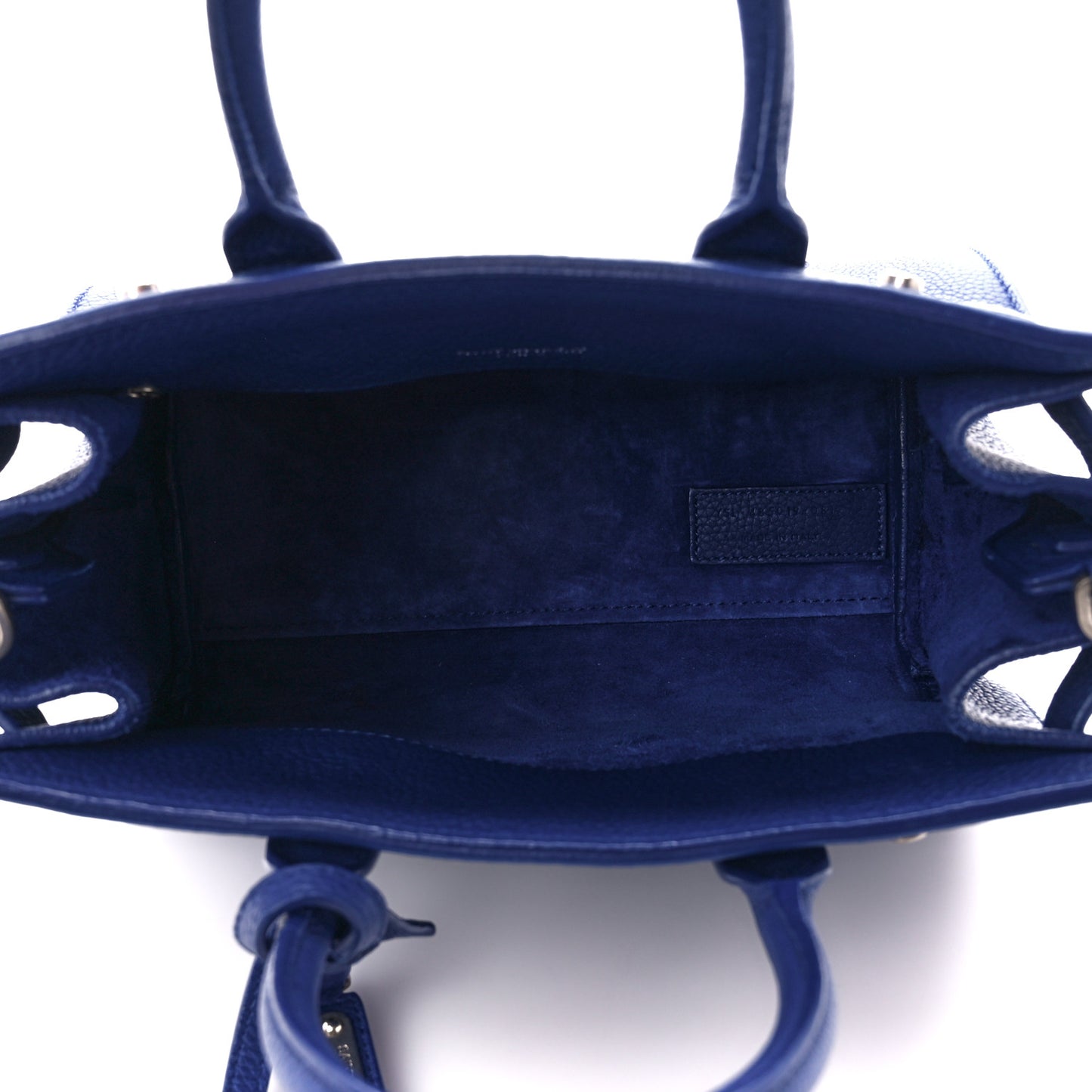 Grained Calfskin Nano Supple Sac De Jour Flash Blue