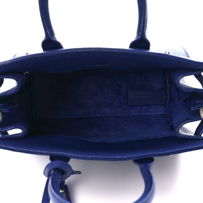 Saint Laurent Grained Calfskin Nano Supple Sac De Jour Flash Blue 5 of 11