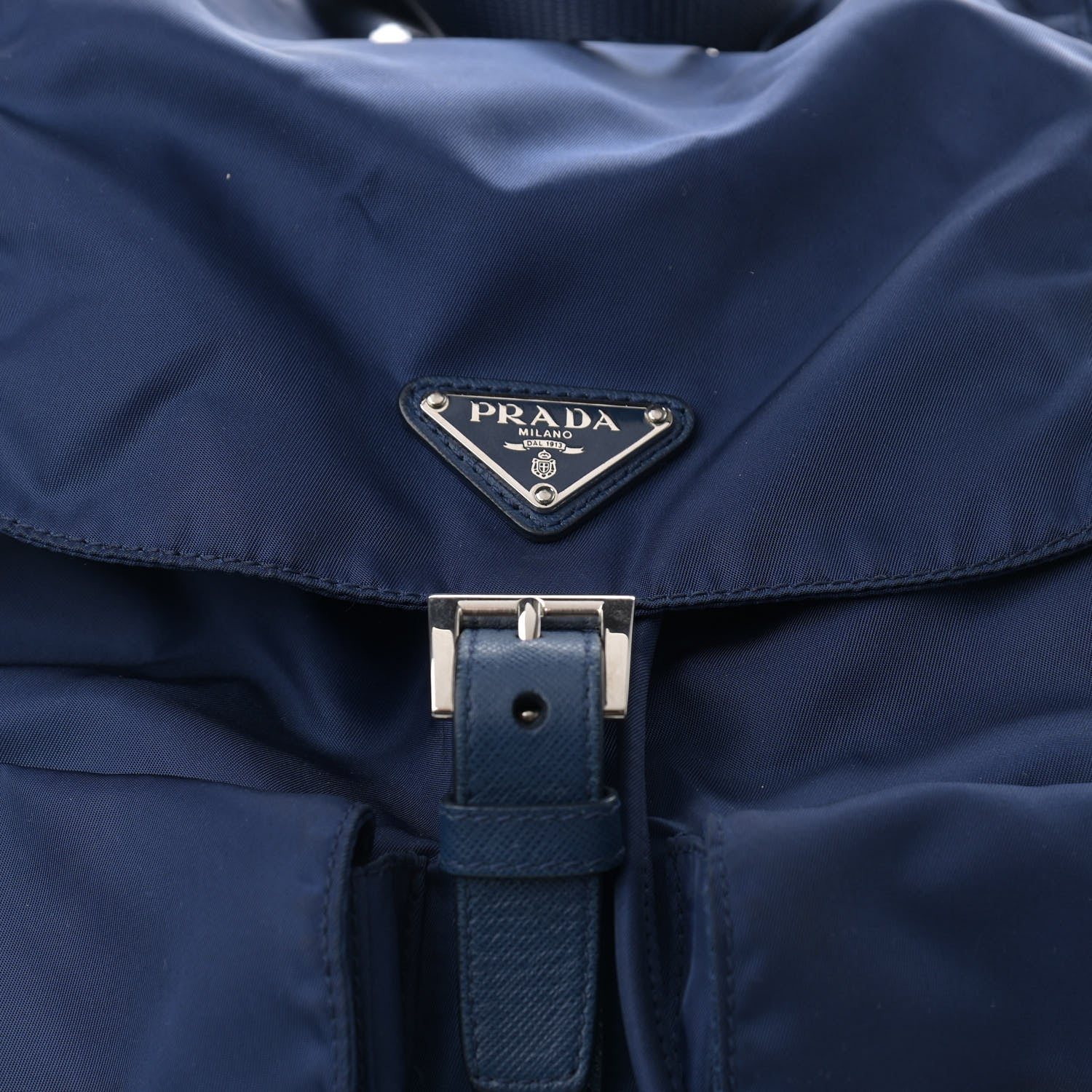 Prada Nylon Vela Saffiano Medium Backpack Royal 7 of 10