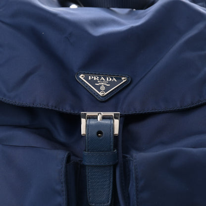 Prada Nylon Vela Saffiano Medium Backpack Royal 7 of 10