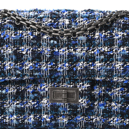 Chanel Tweed Quilted 2.55 Reissue Mini Flap Blue 10 of 11