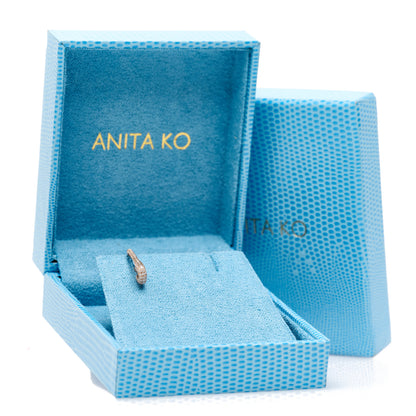 Anita Ko 18K Yellow Gold Diamond Mini Safety Pin Earring 6 of 6