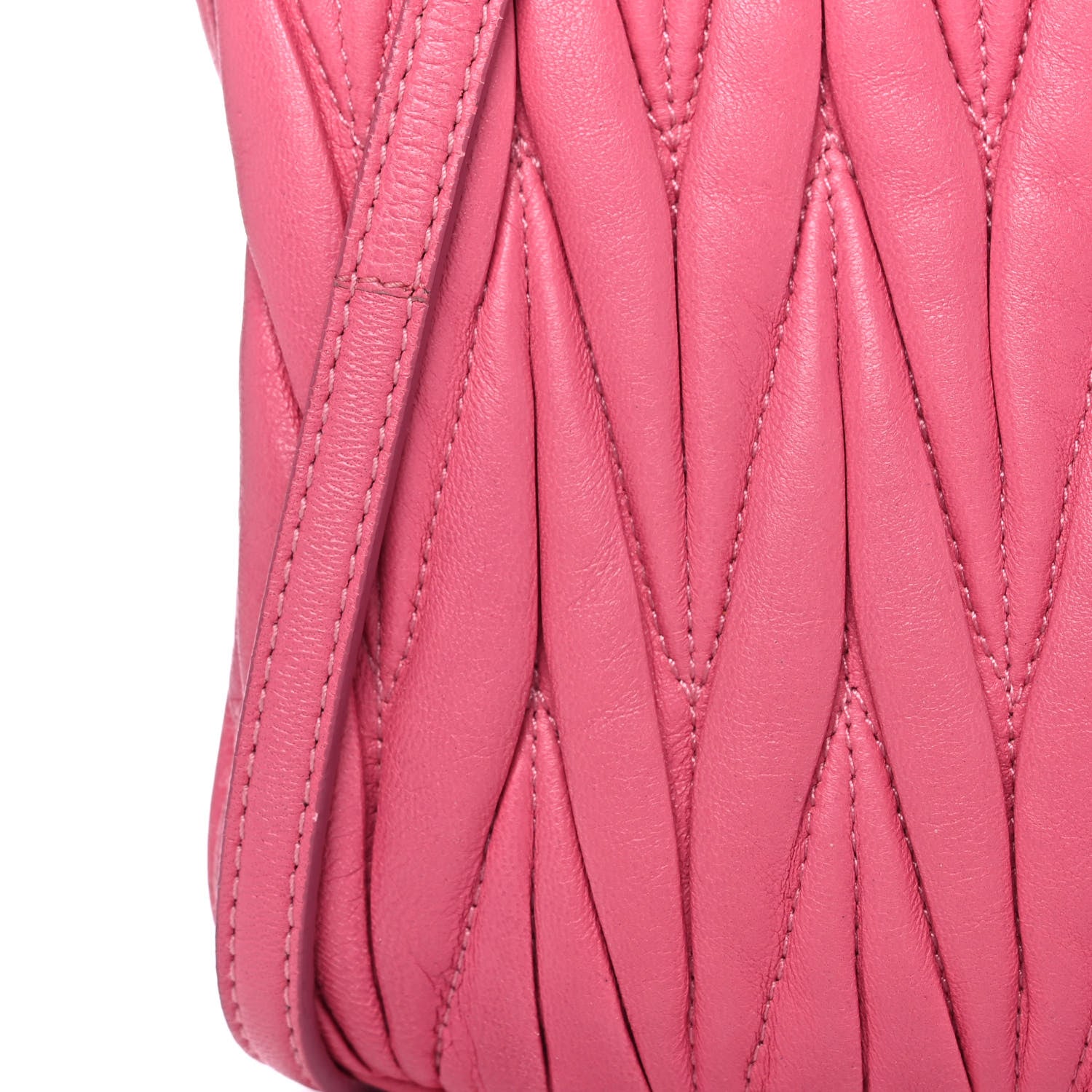 Miu Miu Nappa Matelasse Crossbody Peonia 10 of 16
