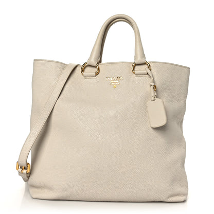 Prada Vitello Daino Tote Talco 1 of 8