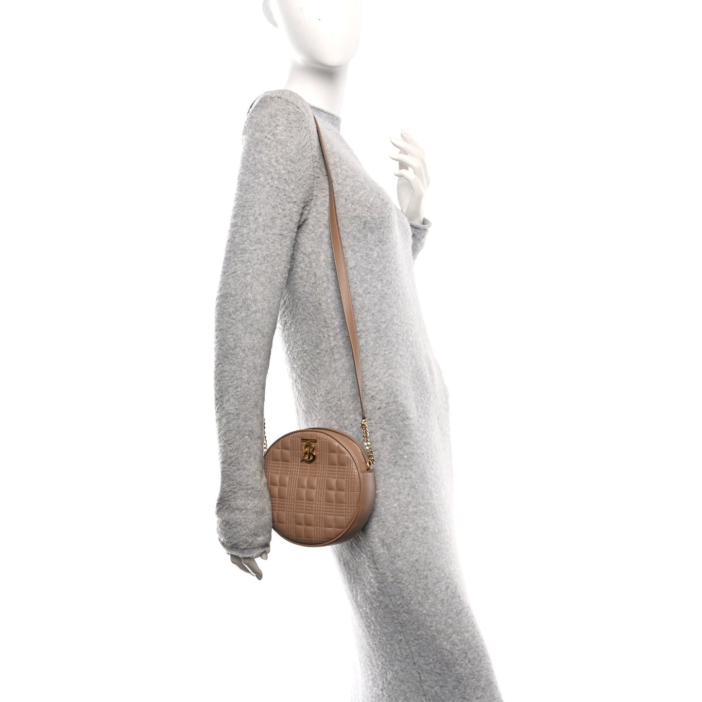 Lambskin Quilted New Louise Bag Camel