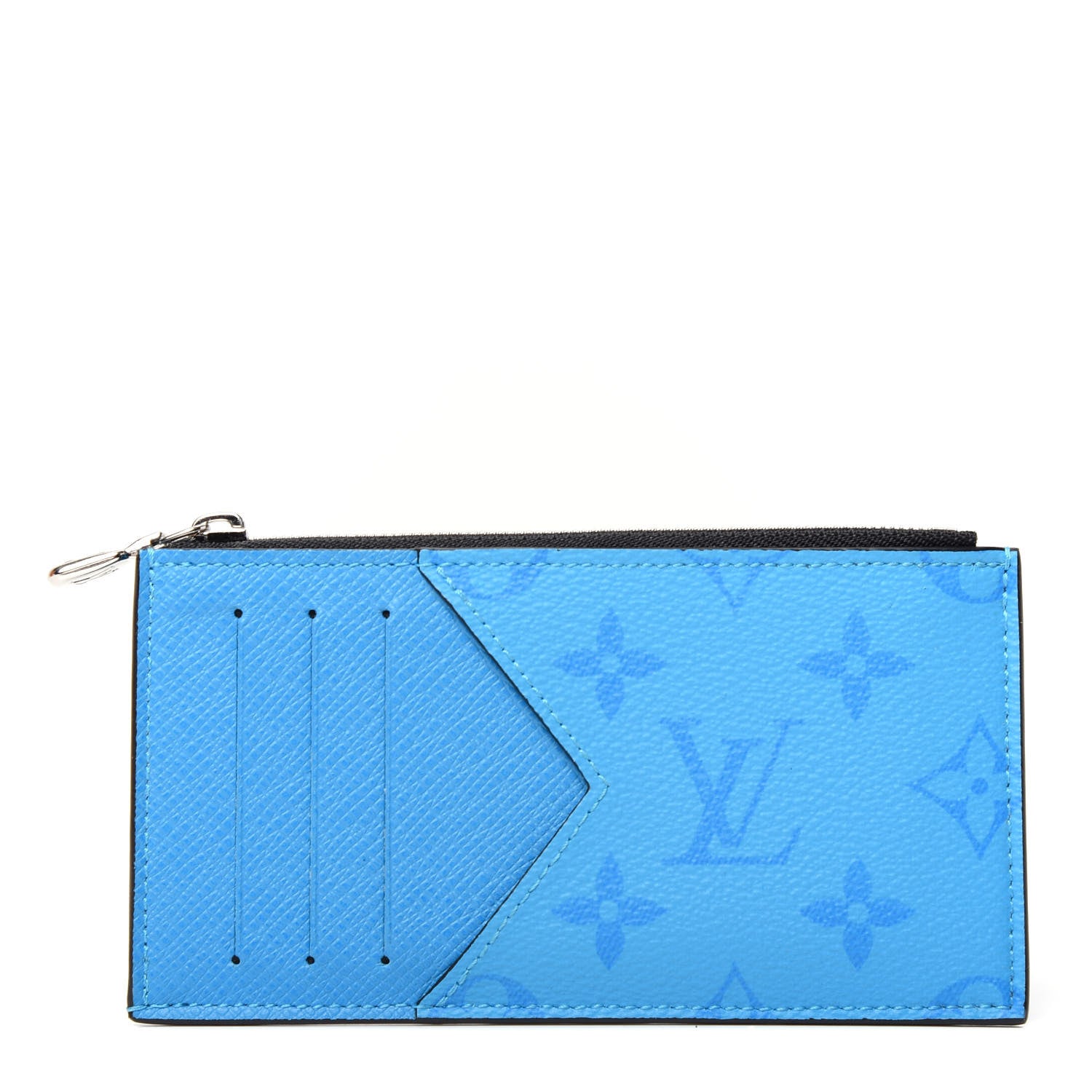 Louis Vuitton Taigarama Coin Card Holder Blue Lagoon 1 of 7
