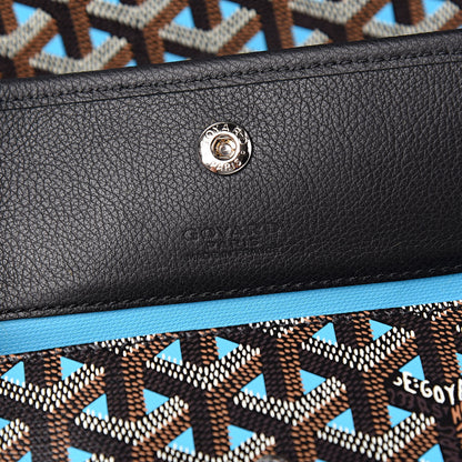 Goyard Goyardine Saint Louis Claire Voie GM Black Blue 7 of 11