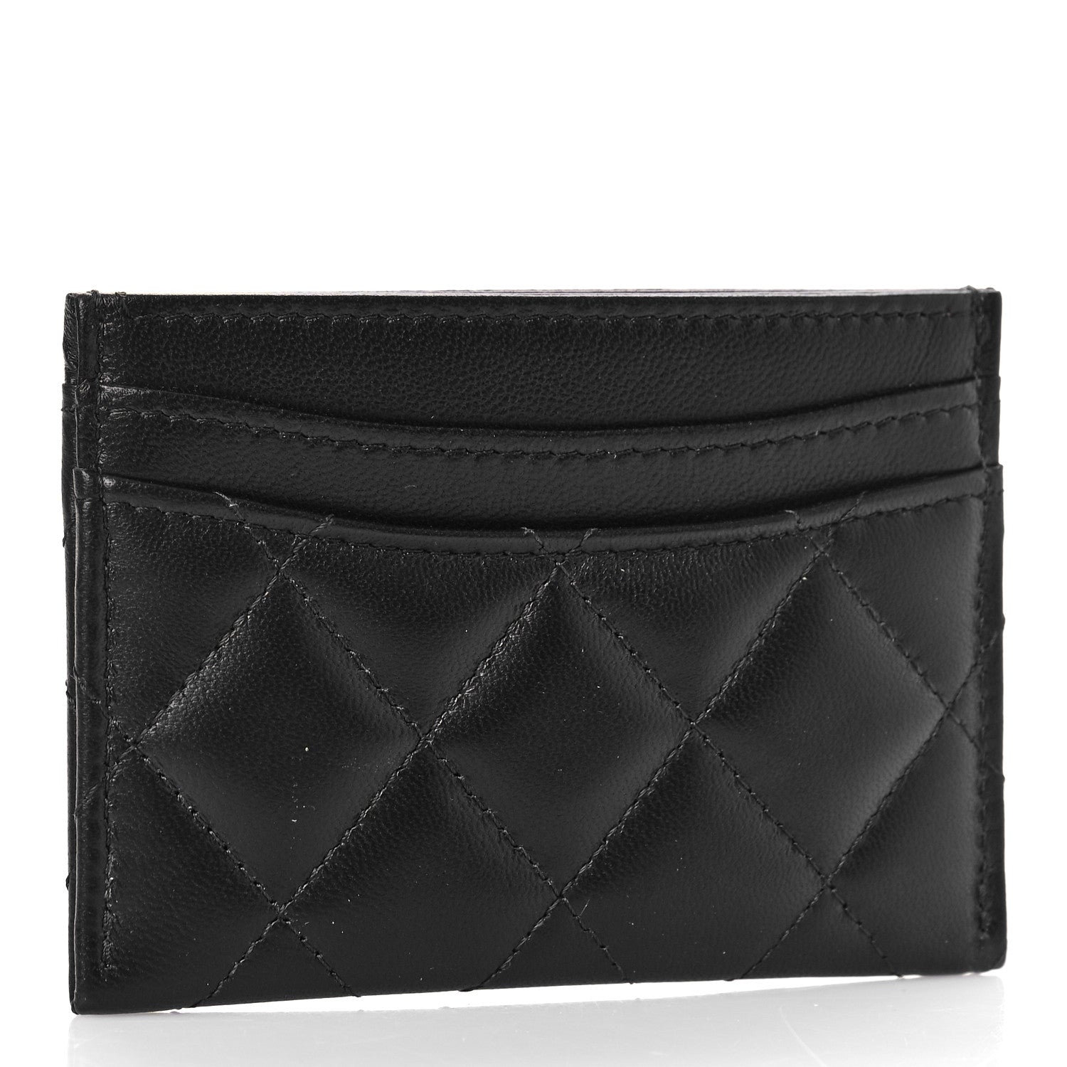 Chanel Lambskin Quilted Card Holder Black 3 of 11