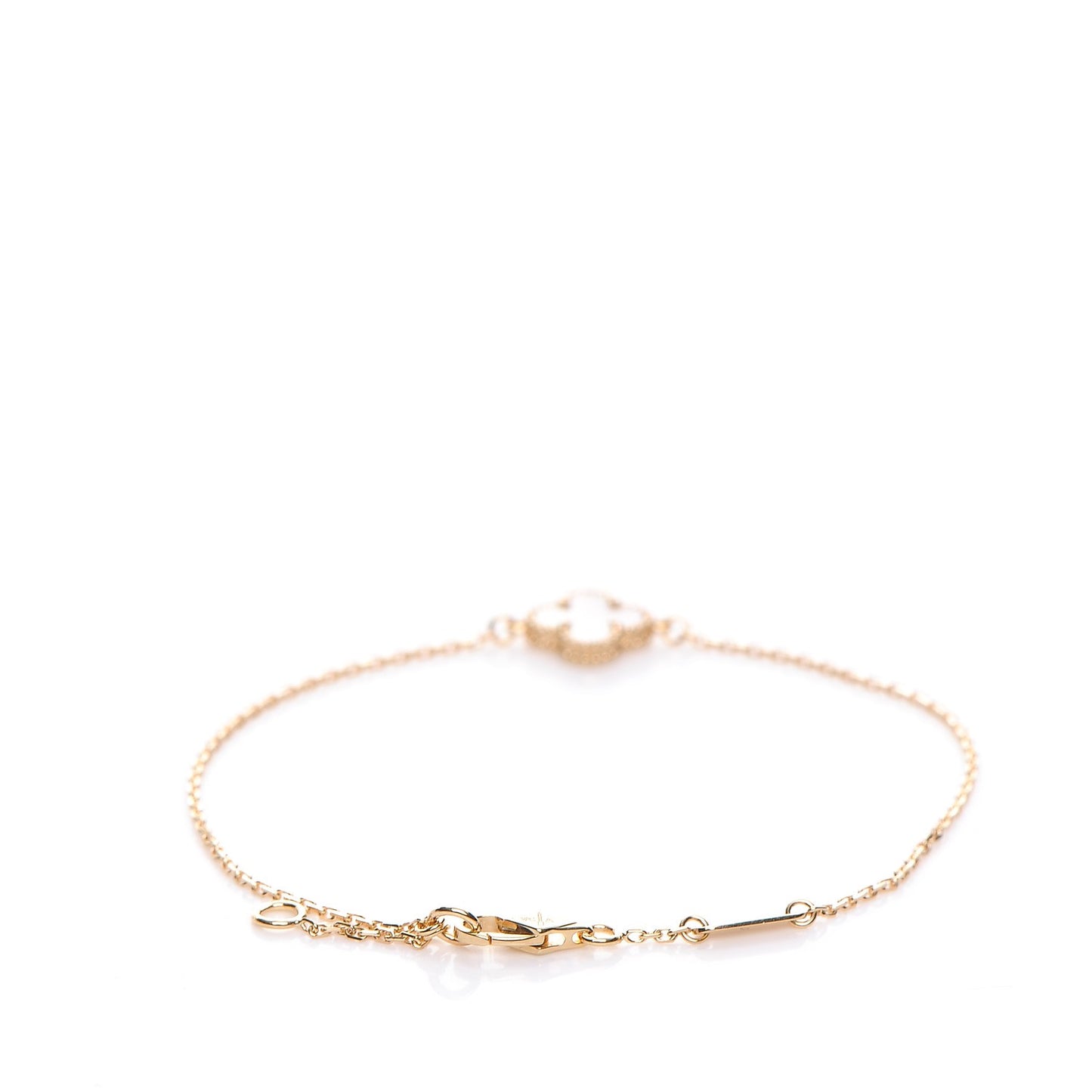 18K Yellow Gold Mother of Pearl Sweet Alhambra Bracelet