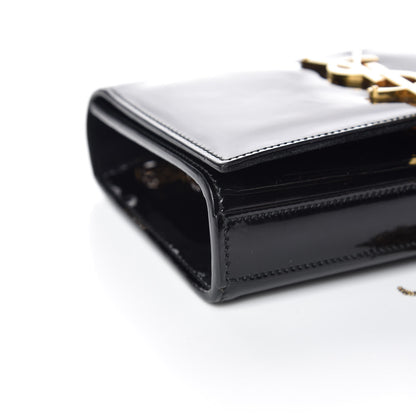 Saint Laurent Patent Small Classic Monogram Kate Tassel Satchel Black 12 of 15