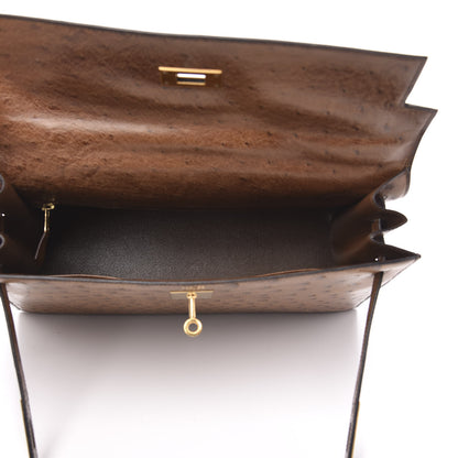 Hermes Ostrich Kelly Sellier 32 7 of 30