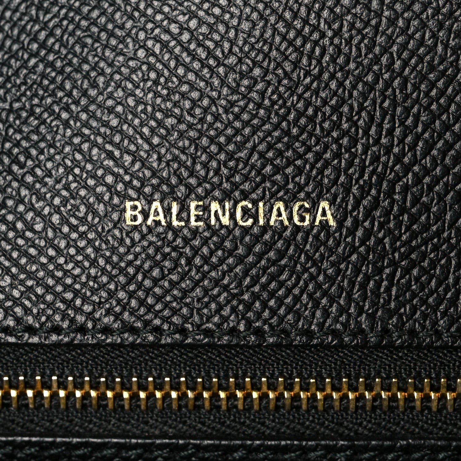 Balenciaga Signature Grained Calfskin Logo M Ville Top Handle Bag Black 6 of 10