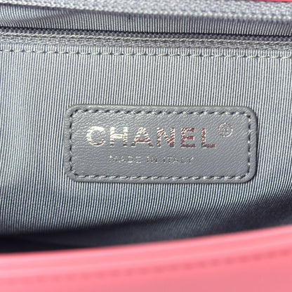Chanel Lambskin Chevron Quilted New Medium Boy Flap Pink 6 of 9