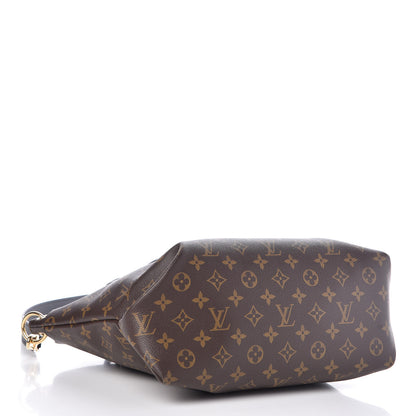 Louis Vuitton Monogram Flower Zipped Tote MM Black 4 of 9