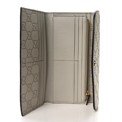 Gucci Guccissima Interlocking G Continental Wallet White 5 of 9