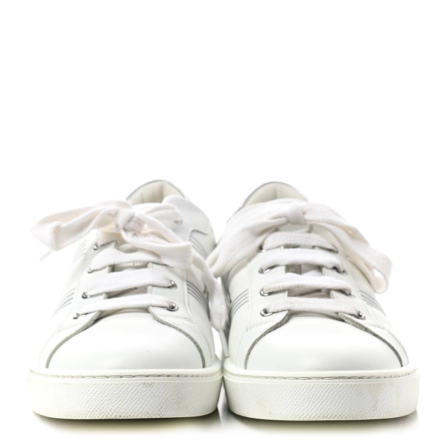 Hermes Nappa Womens Avantage Sneakers 40 White Argent 2 of 9