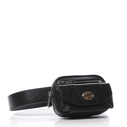 Gucci Fluffy Calfskin Mini Morpheus Belt Bag 90 36 Black 4 of 12