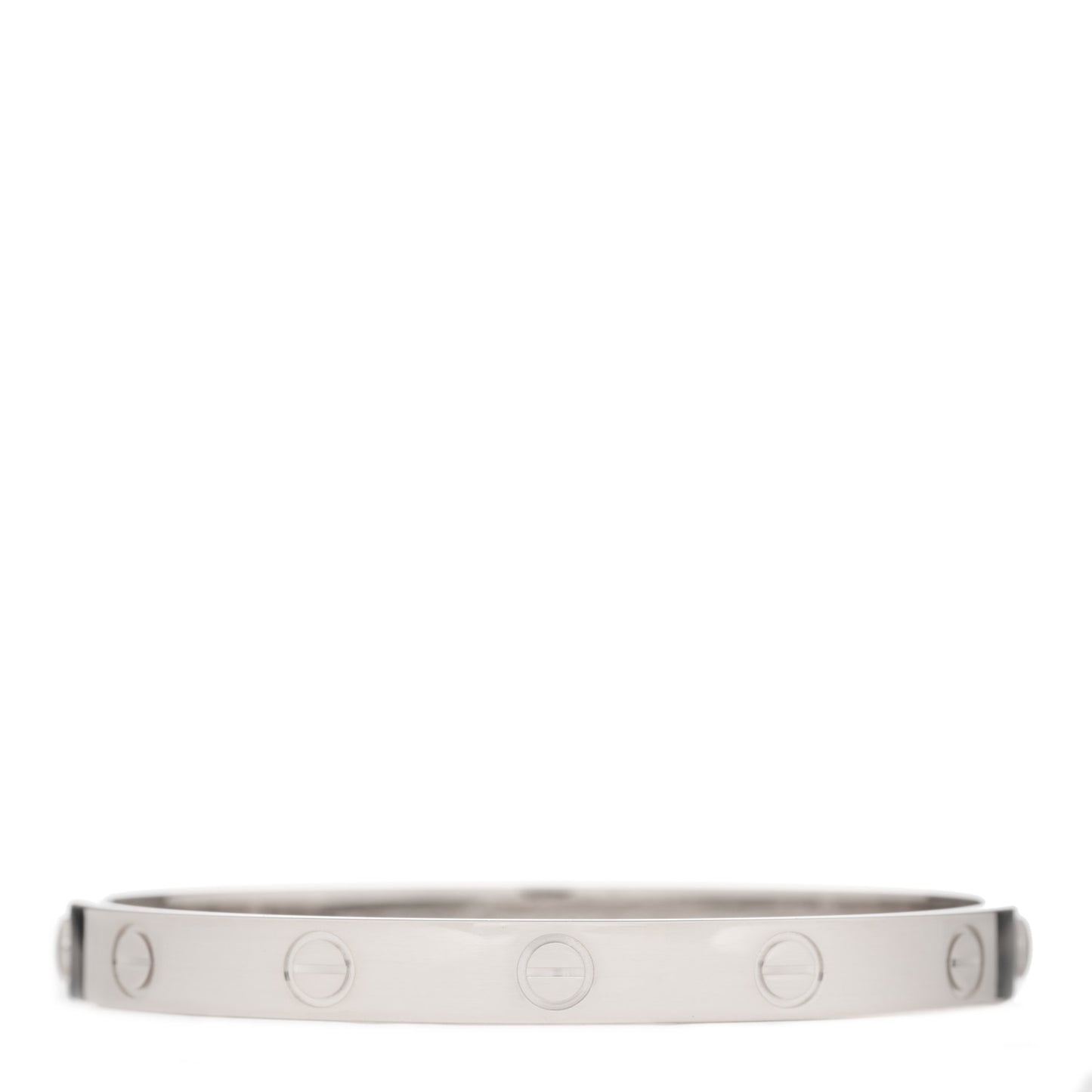 18K White Gold LOVE Bracelet 16
