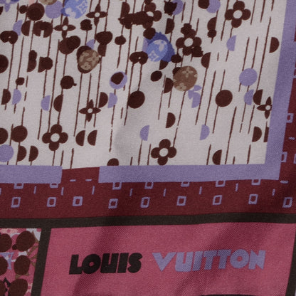 Louis Vuitton Silk Monogram Jazzy Square Scarf 3 of 5