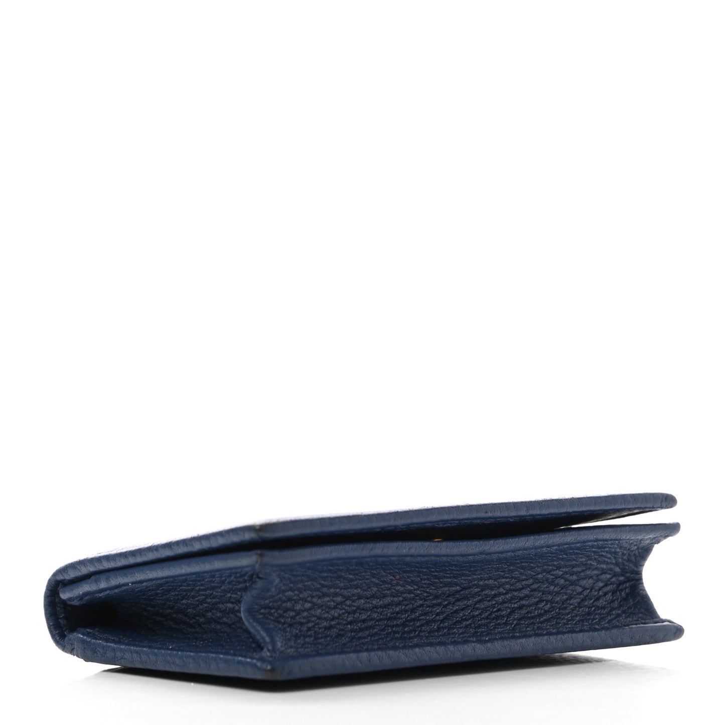 Vitello Grain Move Card Holder Bluette