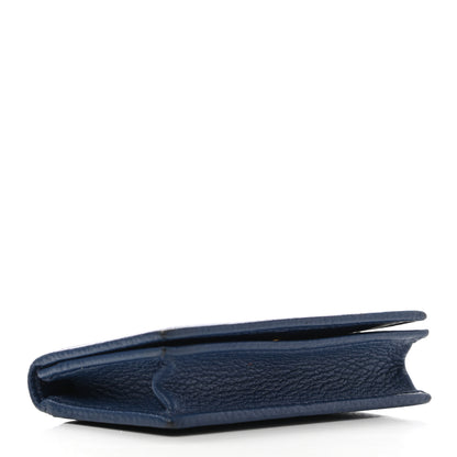 Prada Vitello Grain Move Card Holder Bluette 4 of 8
