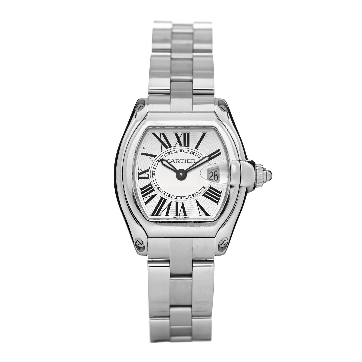 Cartier Stainless Steel 31mm Roadster Quartz Watch 1 of 4