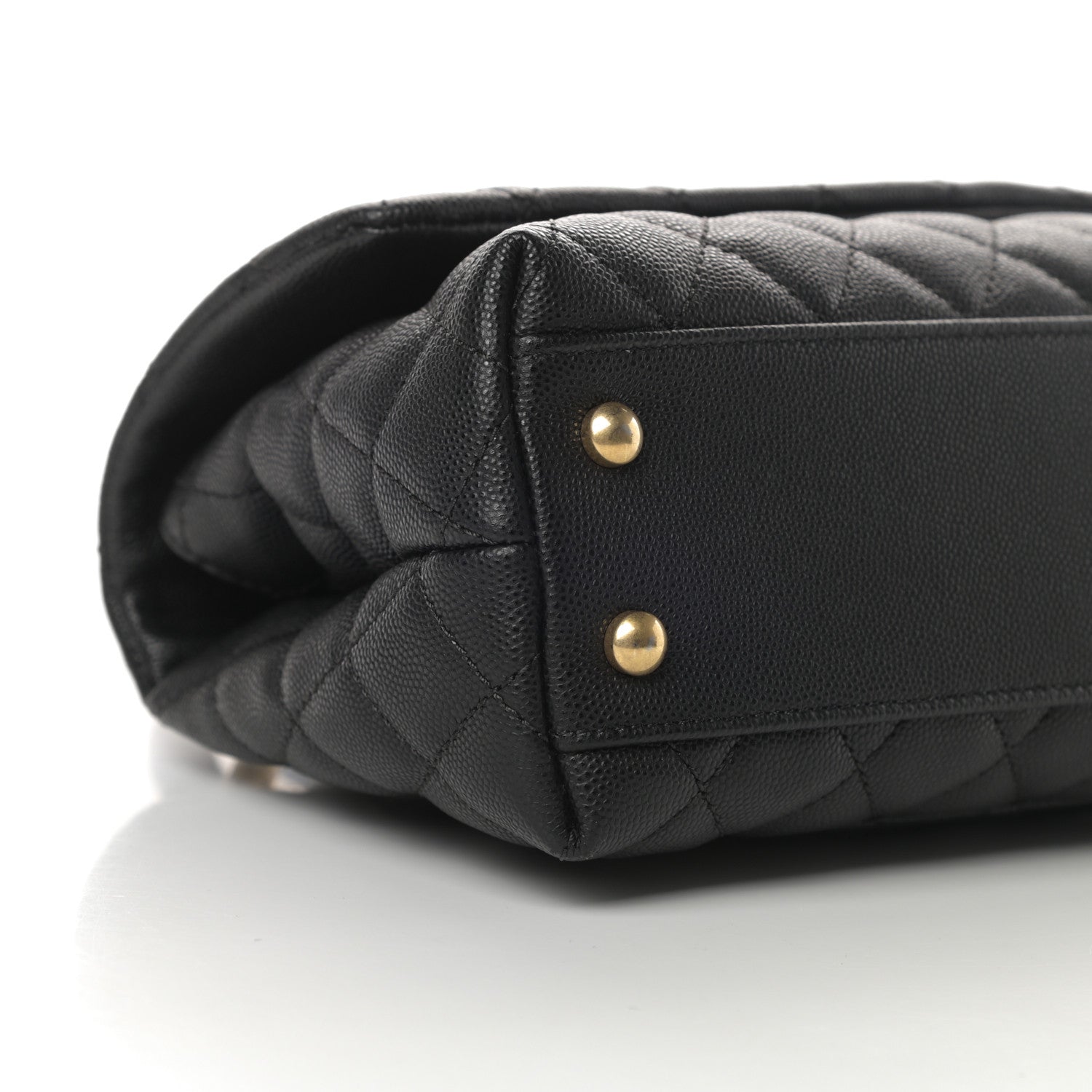Chanel Caviar Lizard Quilted Mini Coco Handle Flap Black 9 of 11