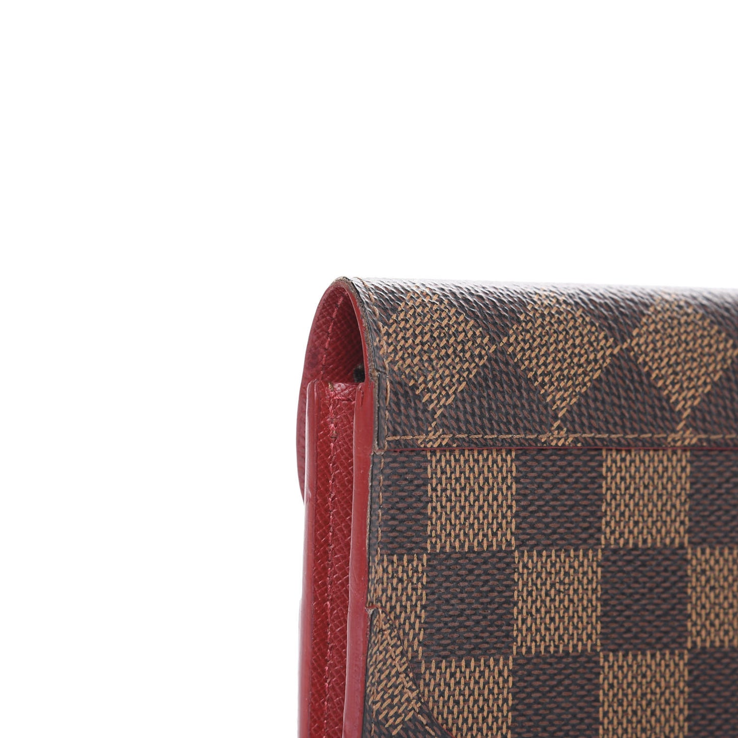 Damier Ebene Caissa Wallet Cherry