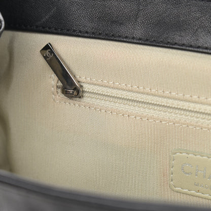 Chanel Washed Lambskin Quilted Medium Chain Around Messenger Black 11 of 13