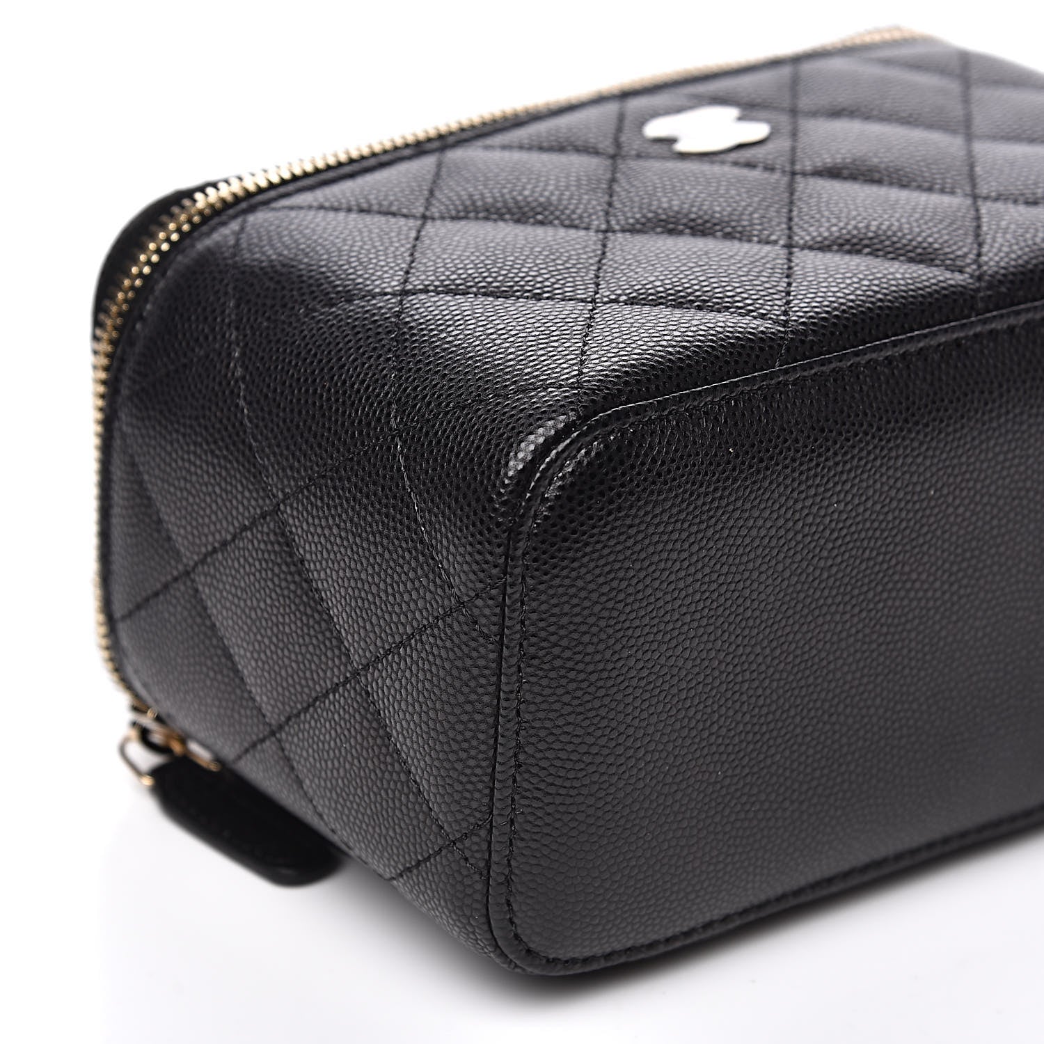 Chanel Caviar Quilted Small Vanity Case With Chain Black 8 of 10