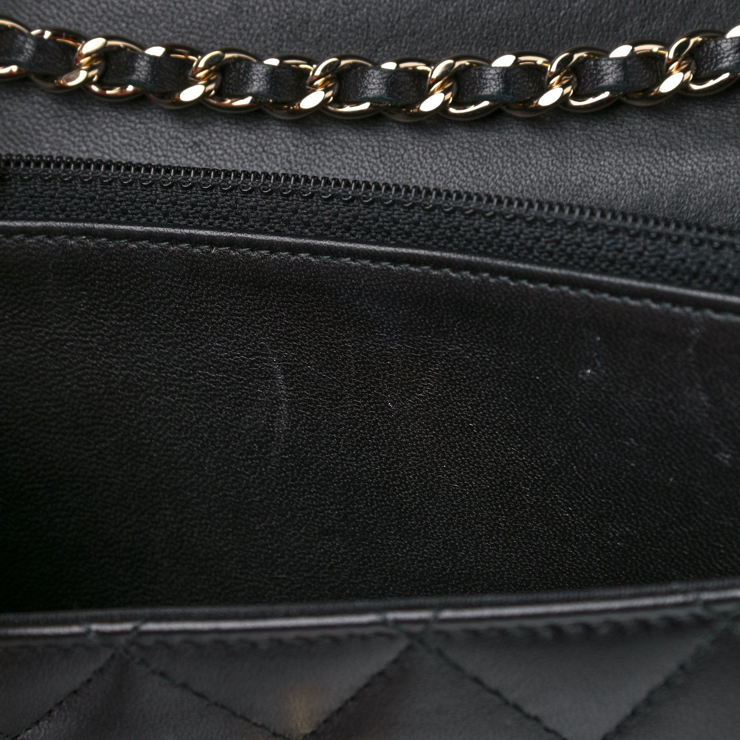 Chanel Lambskin Quilted Trendy CC Wallet On Chain WOC Black 14 of 16