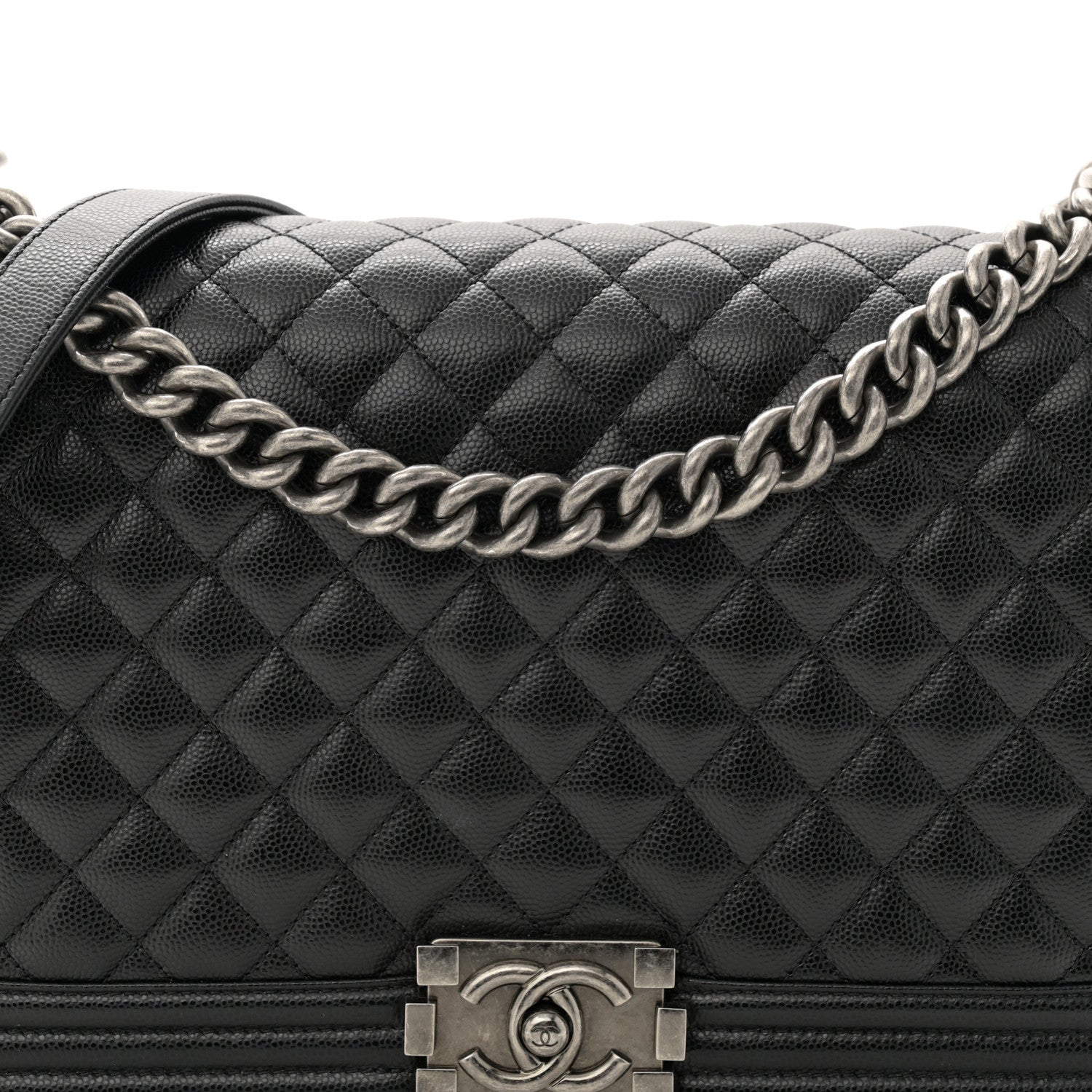 Chanel Caviar Quilted New Medium Boy Flap Black 8 of 10