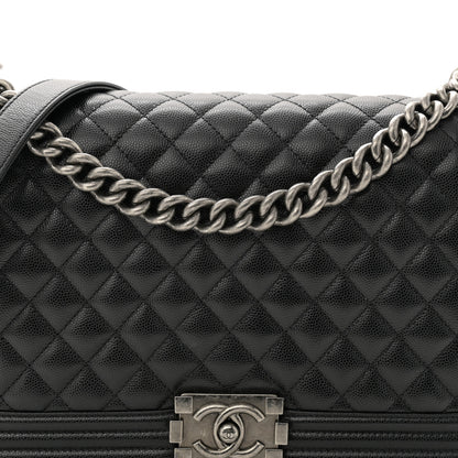 Chanel Caviar Quilted New Medium Boy Flap Black 8 of 10