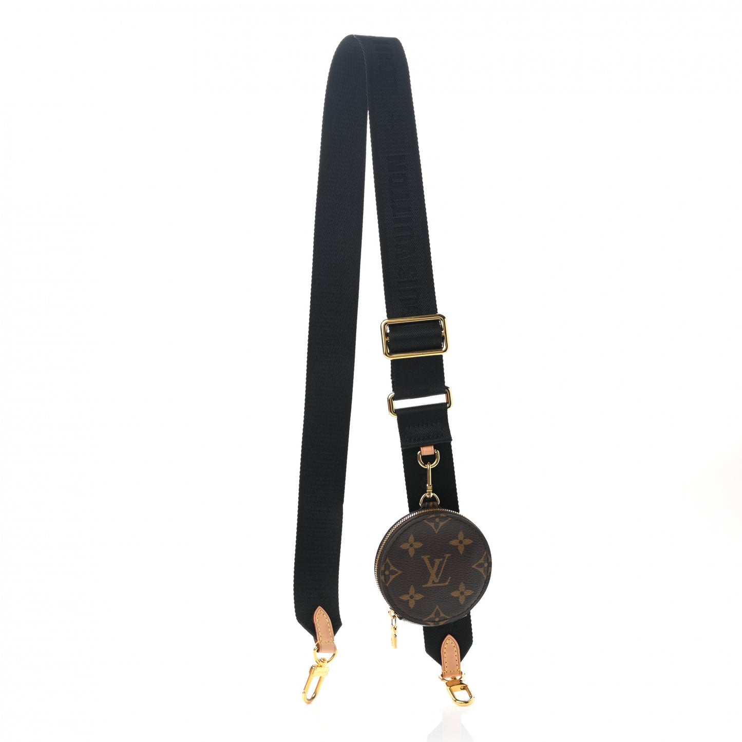 Monogram Multi Pochette Accessories Bandouliere Shoulder Strap Black