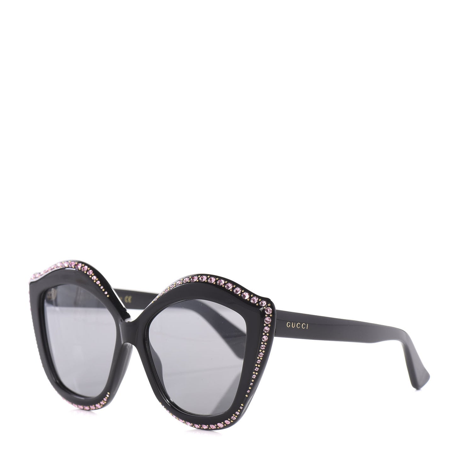 Crystal Cat Eye GG0118S Sunglasses Black