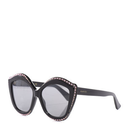 Gucci Crystal Cat Eye GG0118S Sunglasses Black 1 of 8