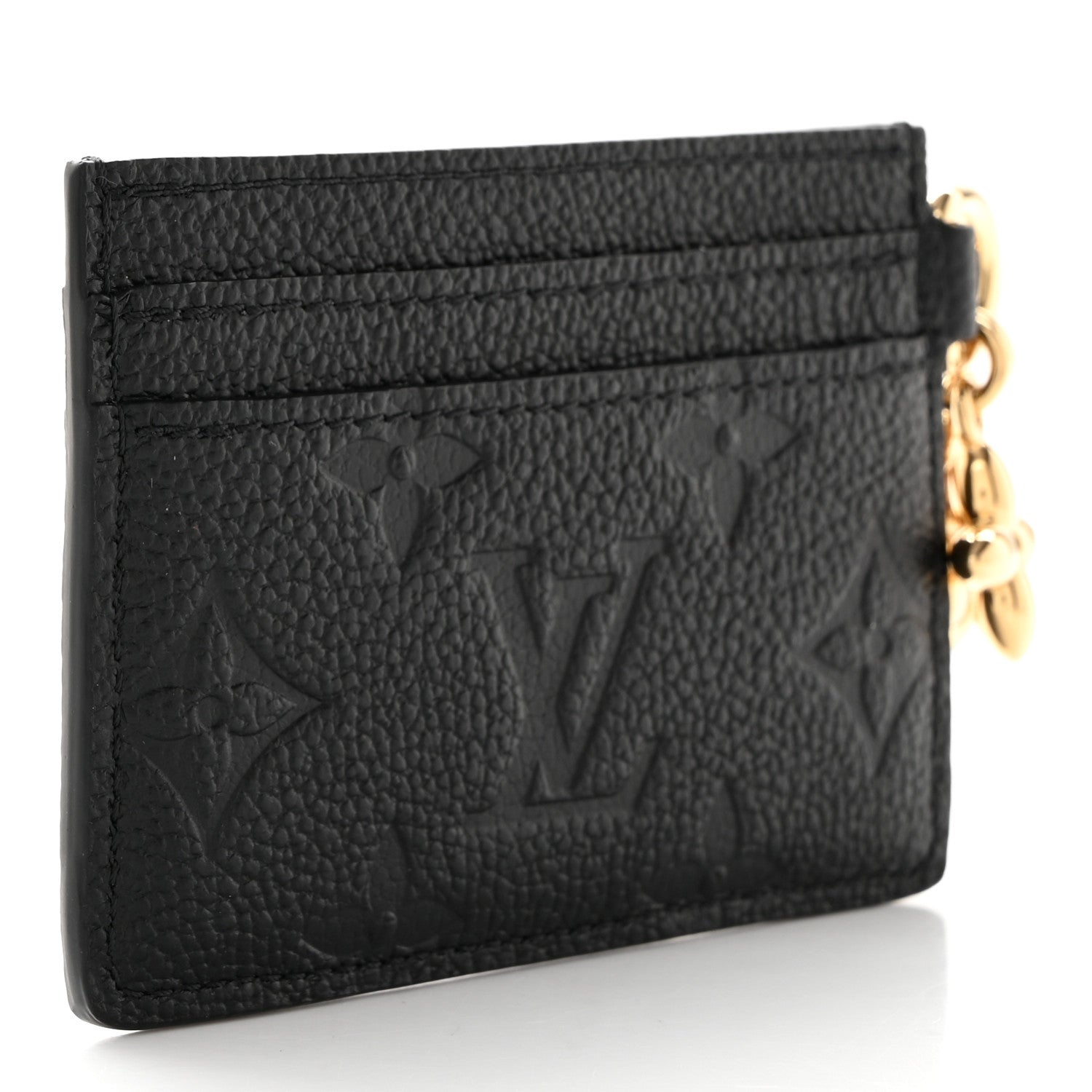 Louis Vuitton Empreinte Monogram LV Charms Card Holder Black 3 of 7