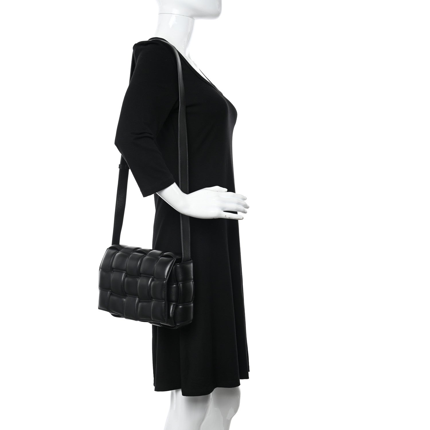 Bottega Veneta Nappa Maxi Intreccio Padded Cassette Crossbody Bag Black 2 of 10