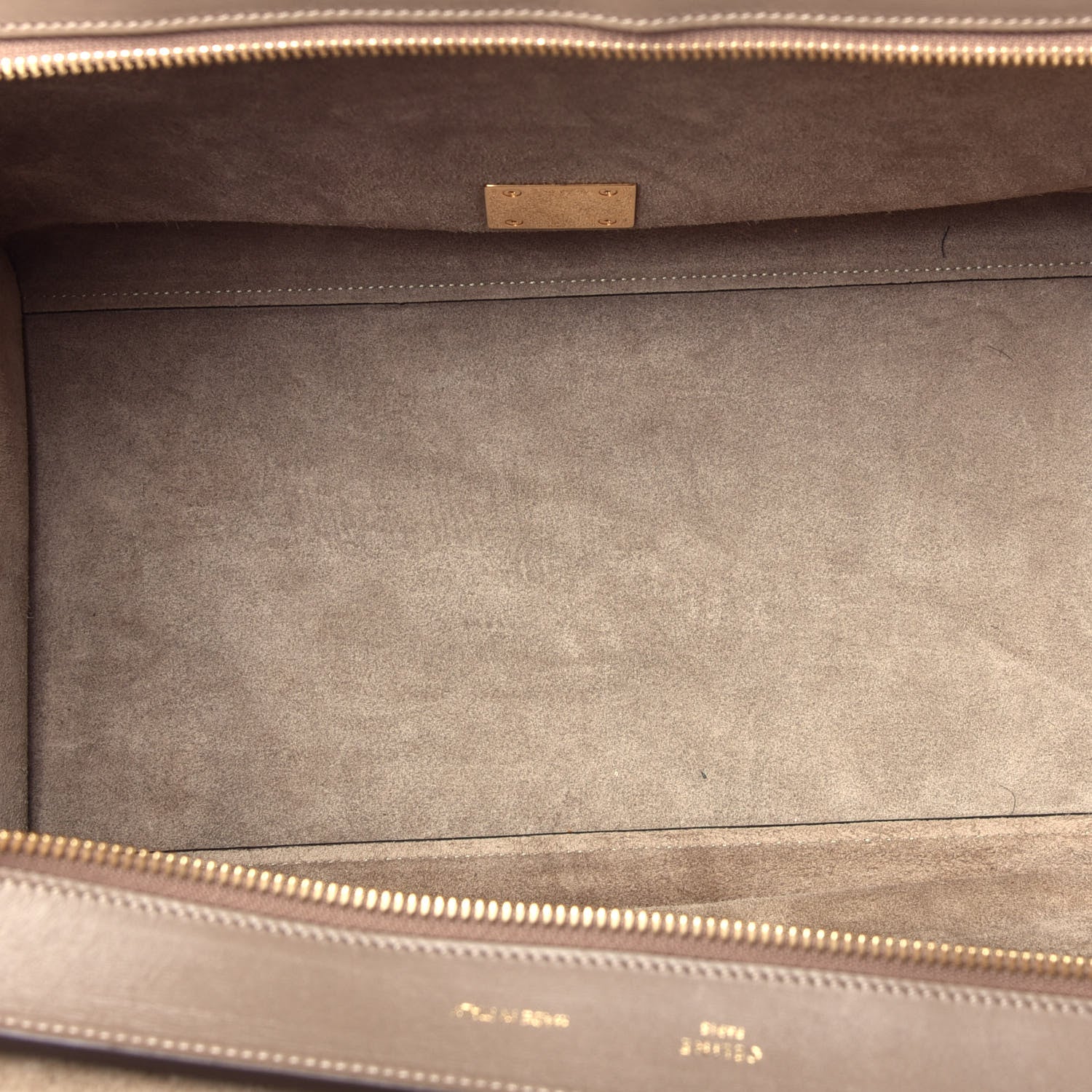 Celine Smooth Calfskin Medium Trapeze Souris 6 of 9