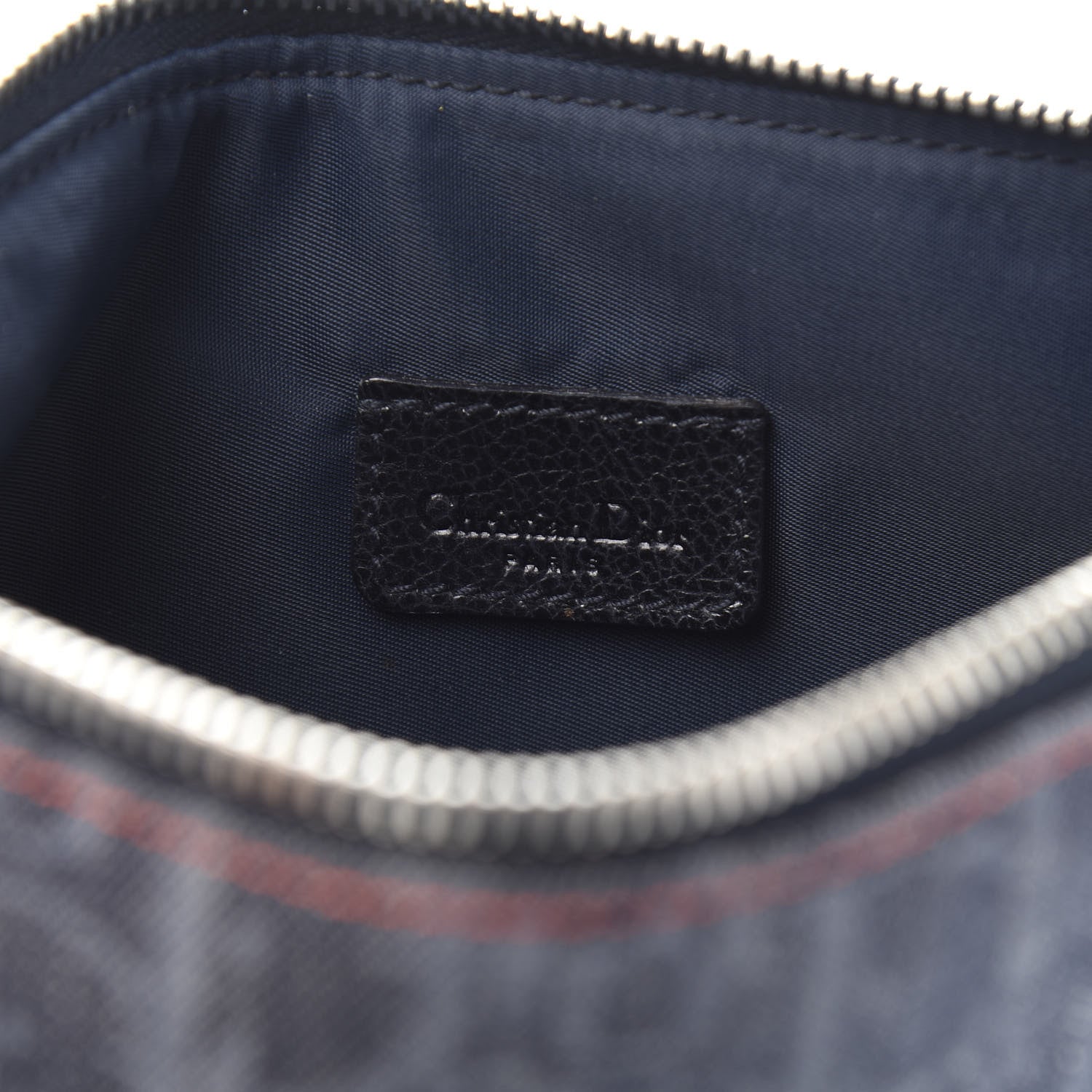 Christian Dior Denim Monogram Mini Saddle Pochette Navy 6 of 10