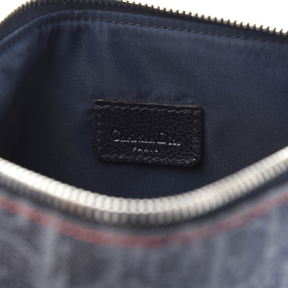 Christian Dior Denim Monogram Mini Saddle Pochette Navy 6 of 10