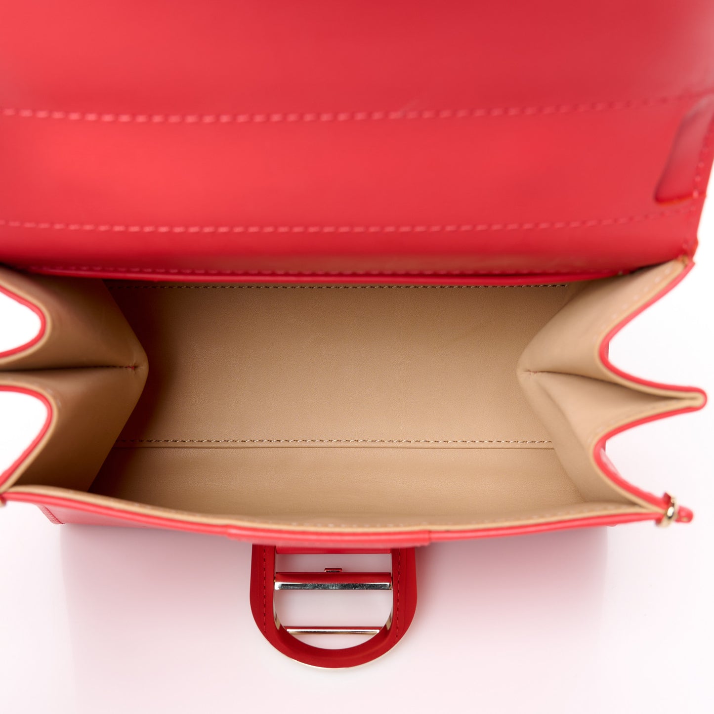Box Calfskin Mini Brillant Satchel Coral