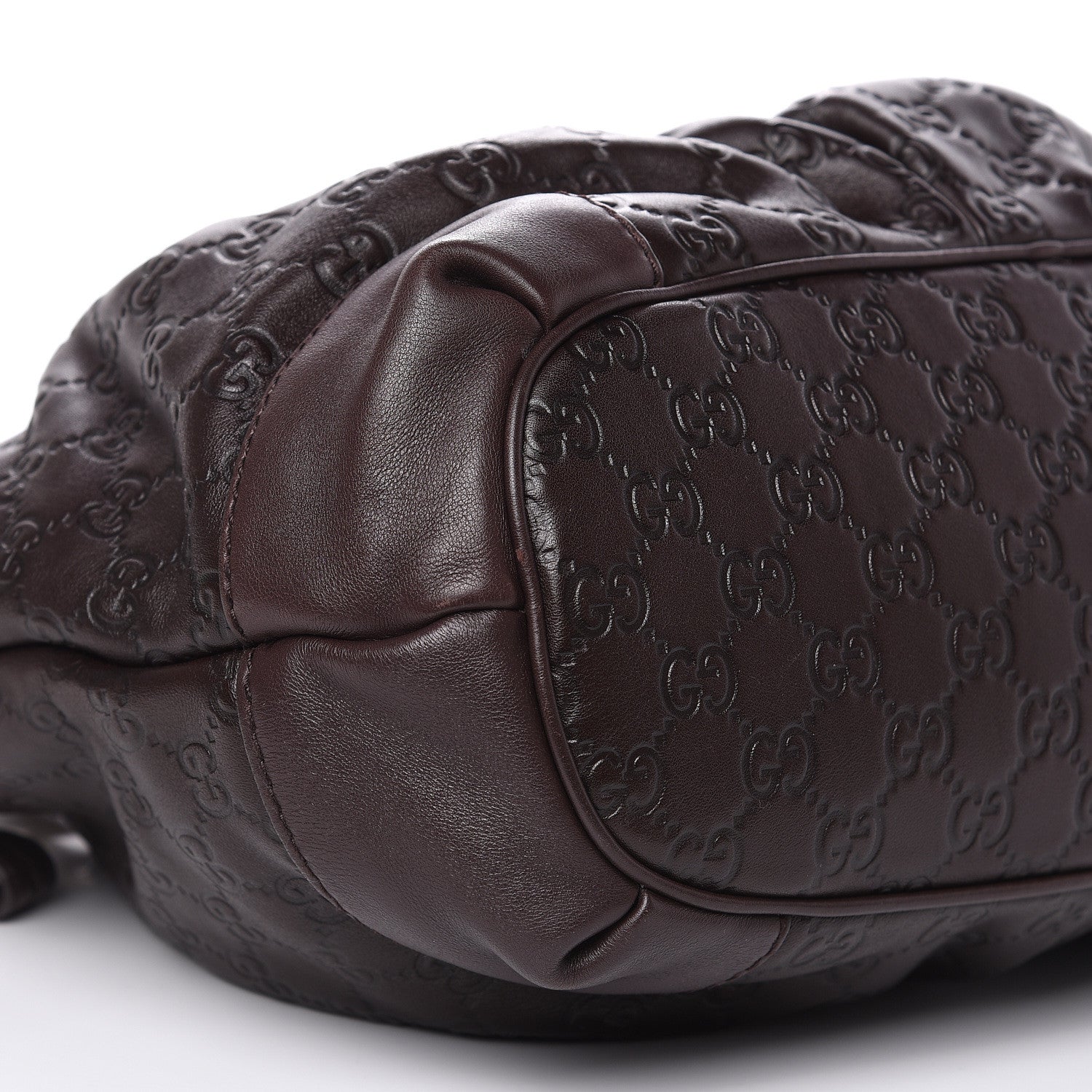 Gucci Guccissima Medium Sukey Top Handle Bag Dark Brown 8 of 12
