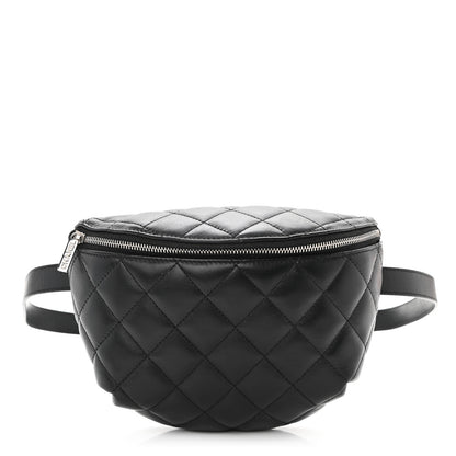 Chanel Lambskin Quilted Waist Belt Bag Black 1 of 14