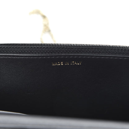 Chanel Caviar Quilted CC Filigree Wallet On Chain WOC Black 9 of 12
